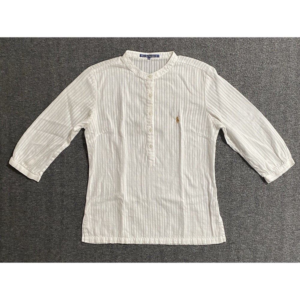 POLO Established 67 Women's Polo Top White Size M